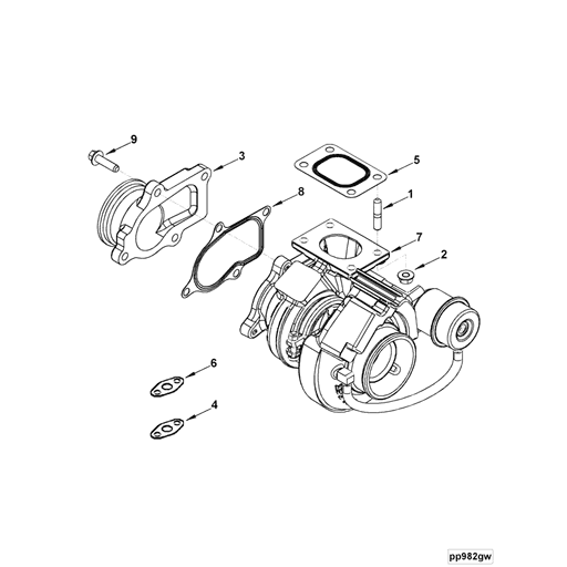 4999869 4955279 Cummins | Turbocharger Kit | Source One Parts Center