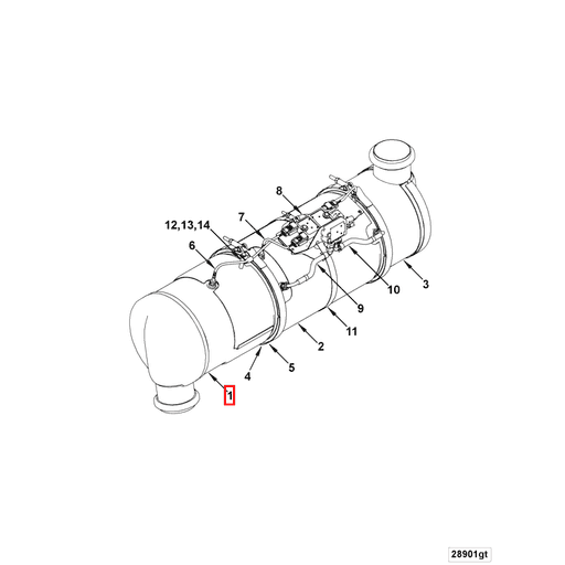 2880639 Cummins | Inlet Catalyst Module | Source One Parts Center