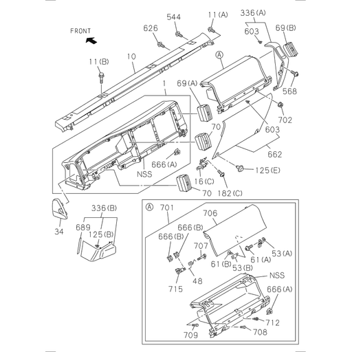 ♡ページ 8-97419-968-1 Isuzu | Inst Panel Clip | Source One Parts Center