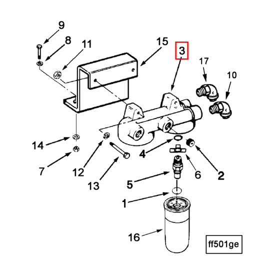 3010636 Cummins | Fuel Filter Head | Source One Parts Center