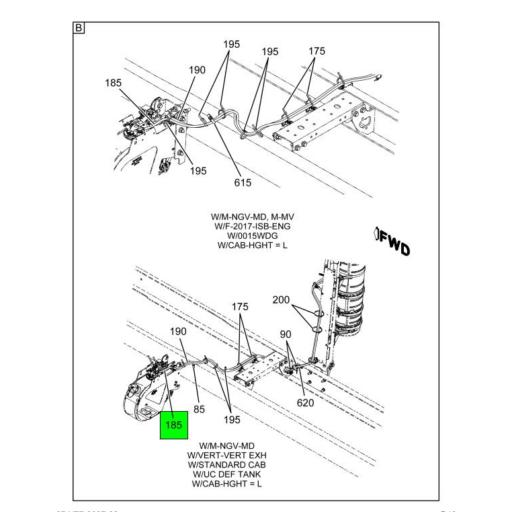 4130769C2 Navistar International | DEF Pressure Line Tube Euro 5 3 mm ...