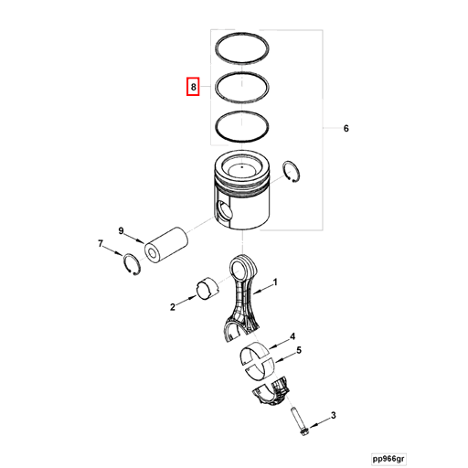 3804930 Cummins | Piston Ring Set | Source One Parts Center