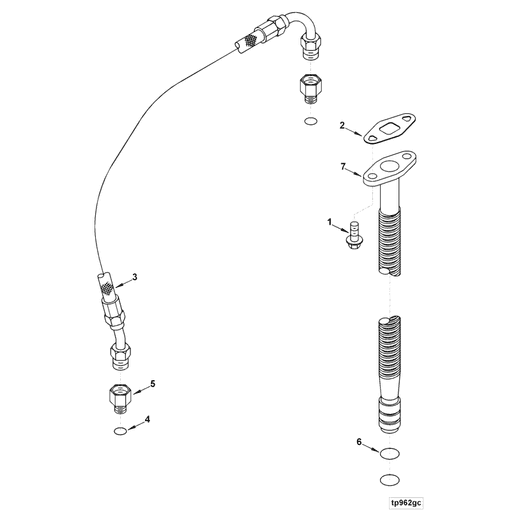 3977615 Cummins | Turbocharger Oil Drain Connection | Source One Parts ...