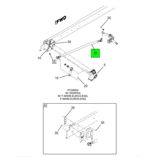 3534115C92 | Navistar International® | LINK STEERING DRAG 10-14K ...