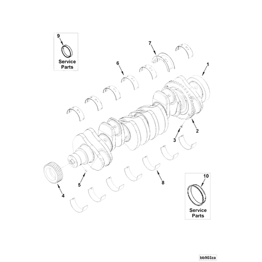 3802070 Cummins | Main Bearing Standard Set | Source One Parts Center