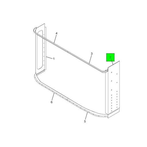2212744C2 IC Bus | Windshield Post Panel 4-Piece | Source One Parts Center