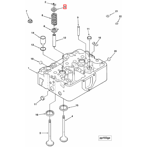 3058100 Cummins | Valve Spring Retainer | Source One Parts Center