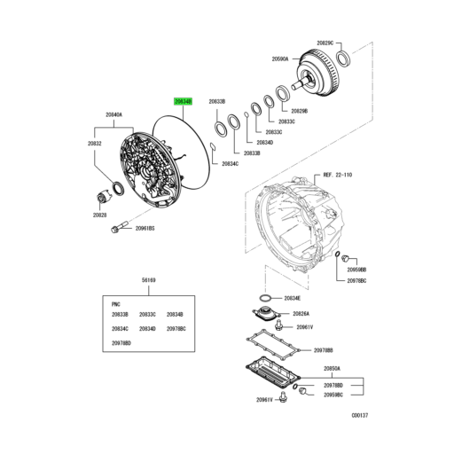 ME538784 | Mitsubishi FUSO® | Clutch Control Body O-Ring