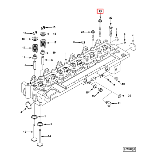 3917728 Cummins | Hexagon Flange Head Cap Screw | Source One Parts Center
