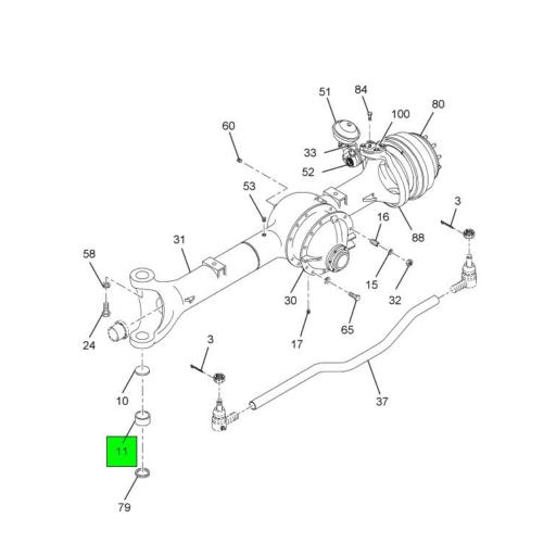 1693265C1 Navistar International | SEAL OIL UPPER KING PIN