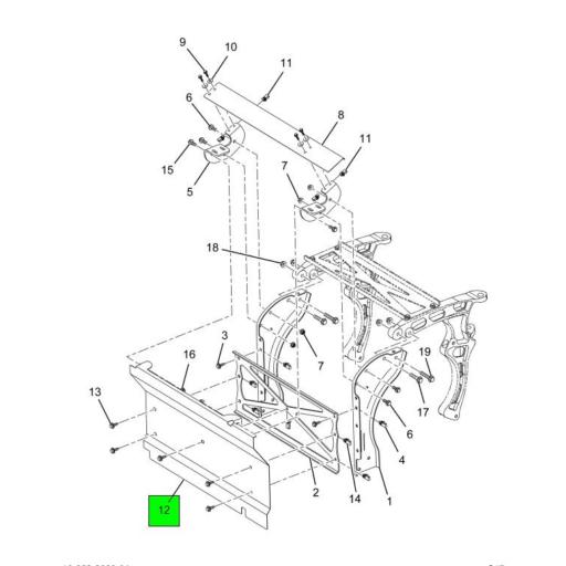 4075176C2 Navistar International | PANEL FRONT COVER BR