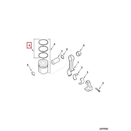 3802040 Cummins | Piston Ring Set | Source One Parts Center