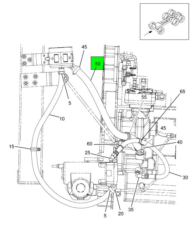 3607171C1 | Navistar International® | HOSE POWER STEERING PUMP TO