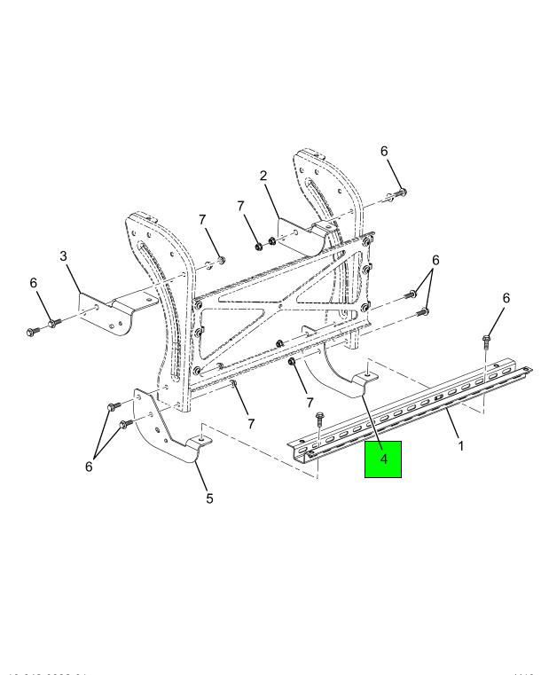4169717C1 | Genuine Navistar International® Lower Step Front Assembly  Support