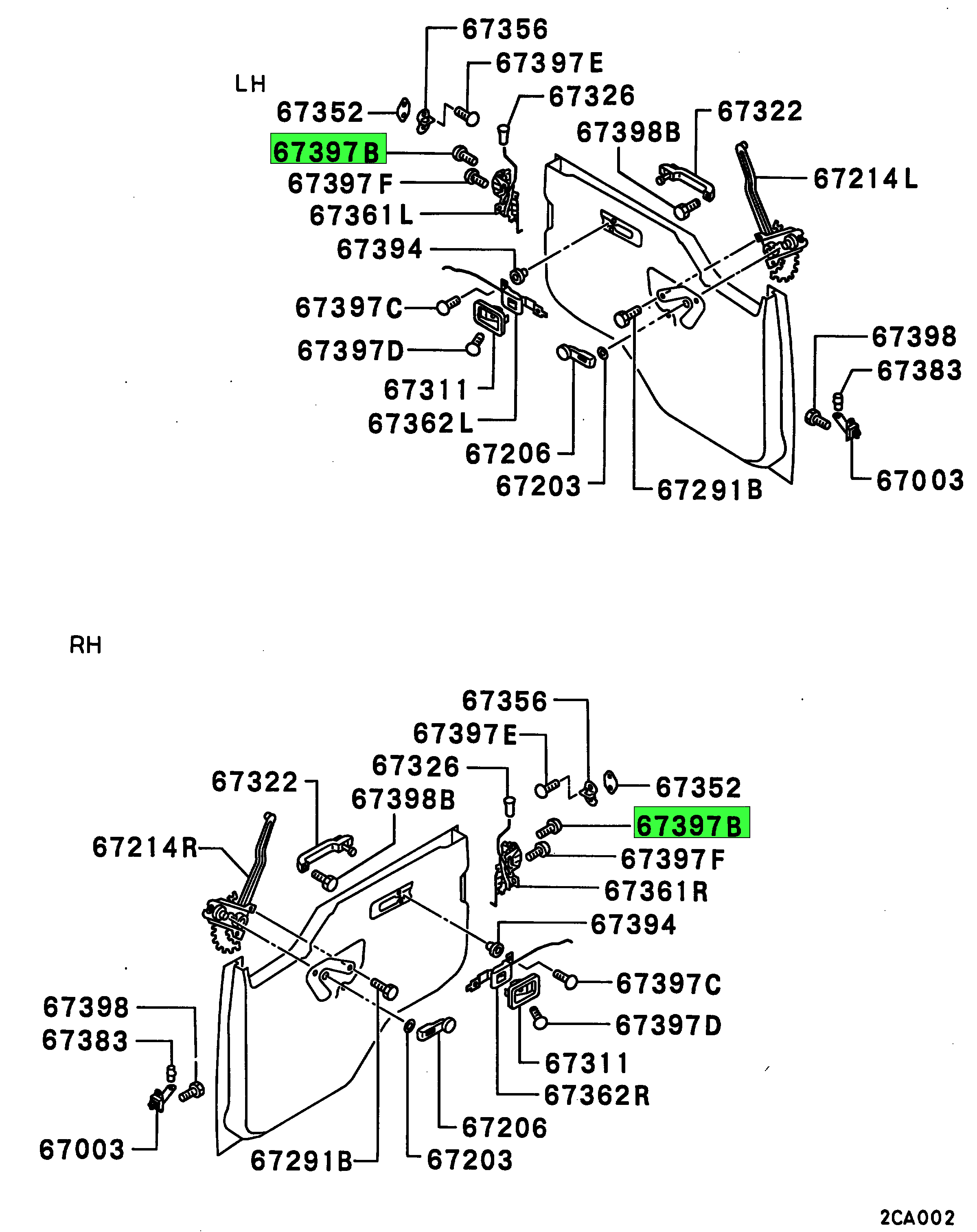 MF360074 Mitsubishi FUSO Front Door Locking Screw Source One