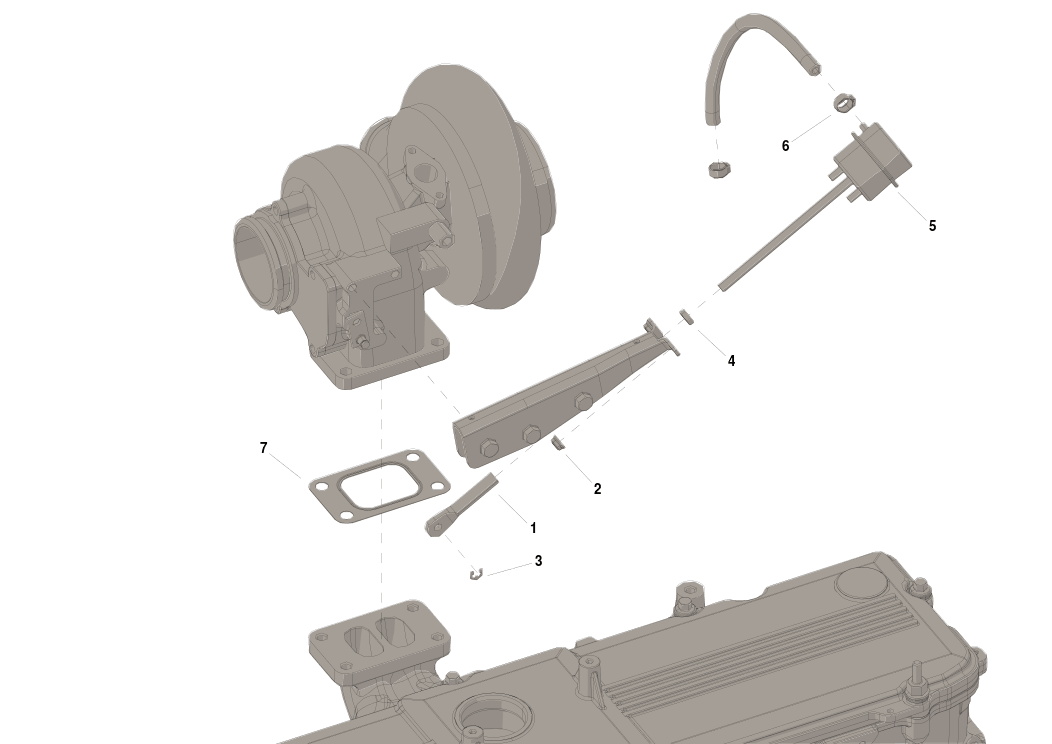 3580825 Cummins® Turbocharger Actuator Kit Source One Parts Center