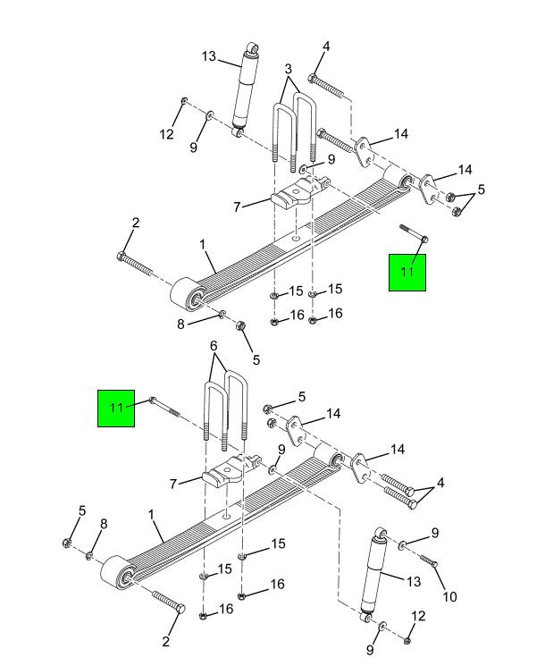 31078R1 | Navistar International® | BOLT FLANGE HEAD M16 X 120 - 2 Pack ...