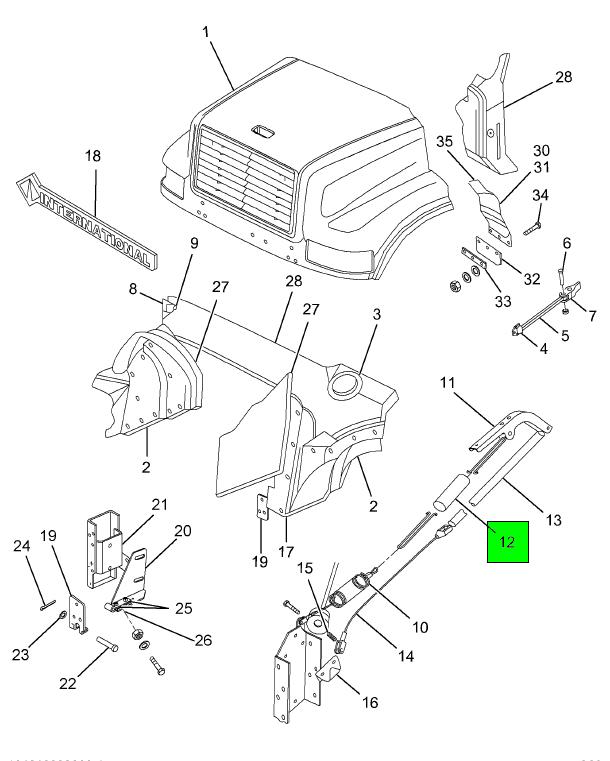 590280C2 | Genuine Navistar International® SPRING HOOD CABLE - 4 Pack