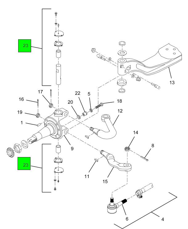 2519476C91 | Navistar International® | KING PIN KIT HIGH FRICTION FOR ...