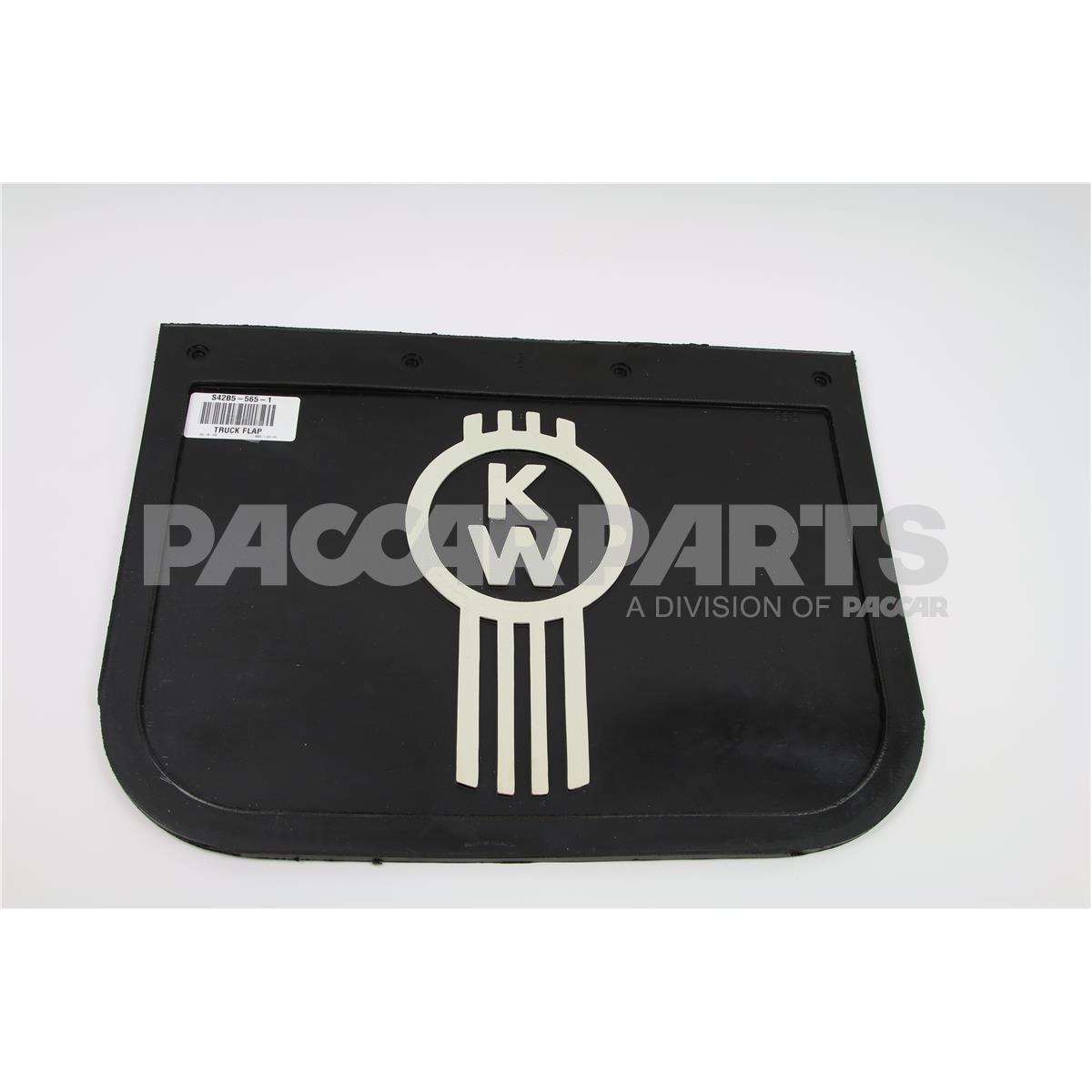 S42B5-565-1 Kenworth | Kenworth Logo Mud Flap 20 x 15 Black
