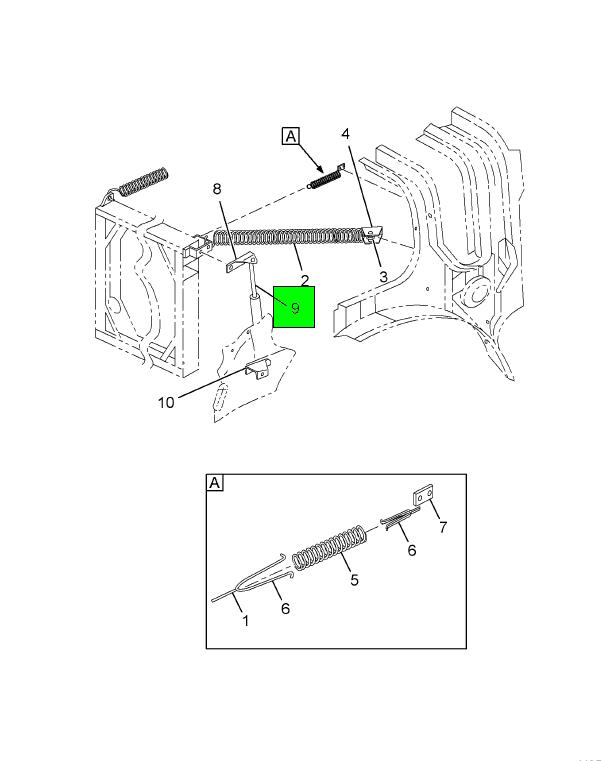 598589C2 | Navistar International® | ABSORBER SHOCK ABSORBER HOOD 