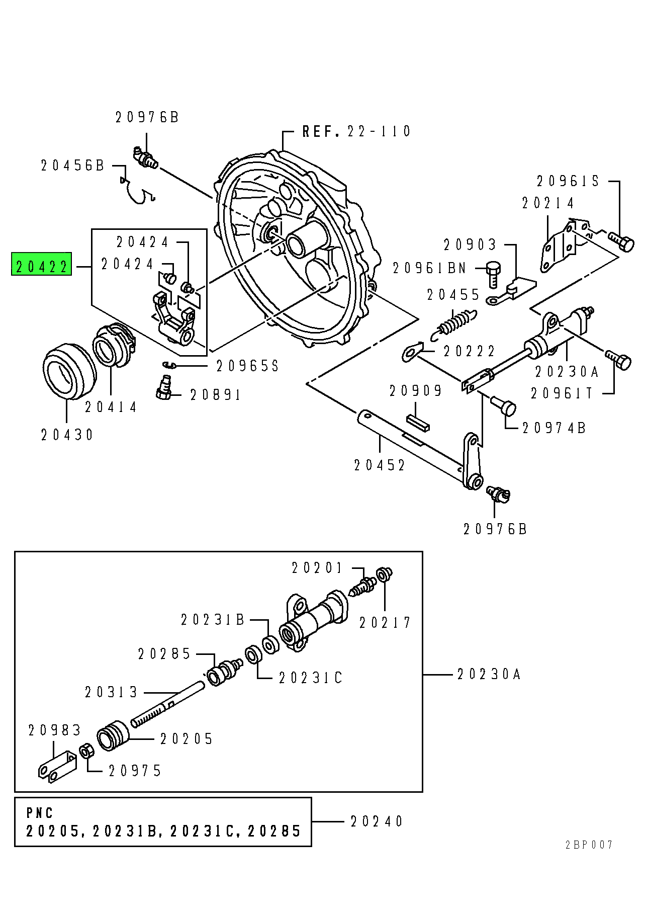 ME637981 | Genuine Mitsubishi FUSO® Clutch Release Fork