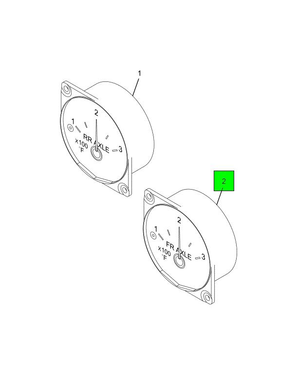 3533891C1 Navistar International® GAUGE ELECTRONIC FORWARD REAR