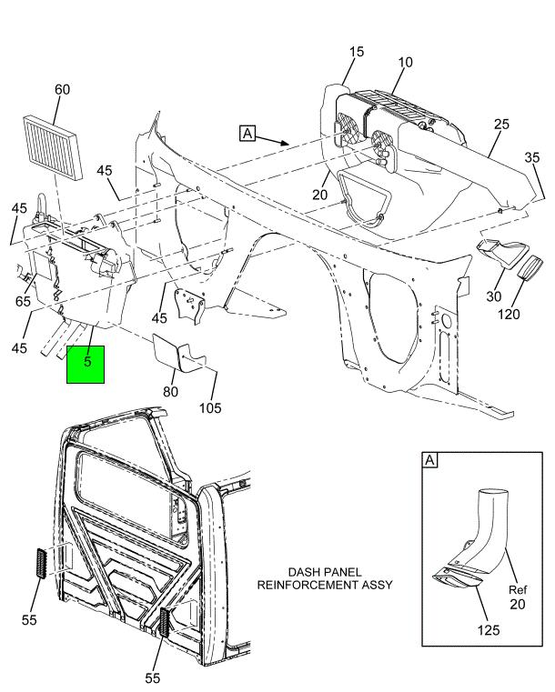 3670125P94 | Genuine Navistar International® AIR CONDITIONER ASSEMBLY LHD  HPV