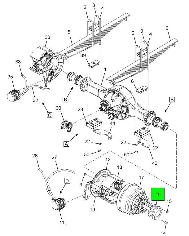 3566160C1 | Navistar International® | GASKET AXLE SHAFT FLANGE | Source ...