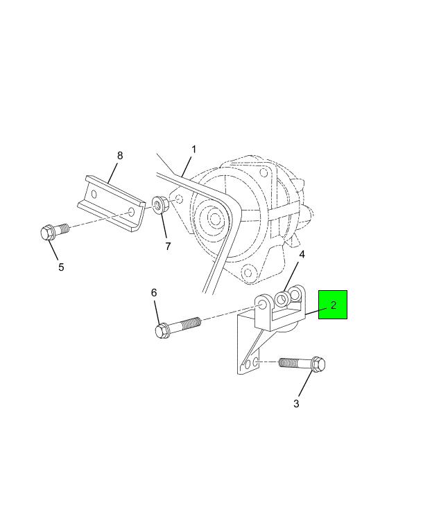 2597497C1 | Navistar International® | BRACKET ALTERNATOR LOWER Y 