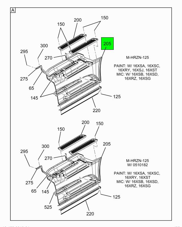 3784388C2 | Genuine Navistar International® PANEL 125 BBC LF MIC