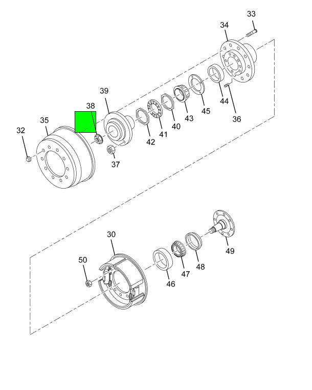 1693246C1 | Genuine Navistar International® NUT SPINDLE OUTER