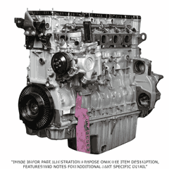 Long Block Engine DD15 14.8L GHG17 472910 Front Sump with A/T Turbo, Closed Coolant Port