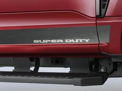 Super Duty 2023-2024 Putco Super Cab Black Platinum Stainless Steel Door Molding Kit (Rocker Panel) 6.75' Bed