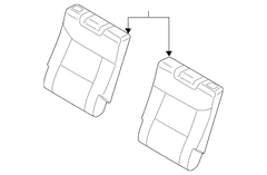 Seat Back Cover - Left, Rear