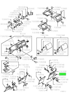 LOCK,INSTRUMENT PANEL BOX LID 1