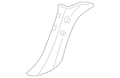 Body A-Pillar Trim Panel Windshield molding