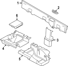 Seat Belt Anchor Plate Cover Body C Pillar Trim Panel Cap Receptacle