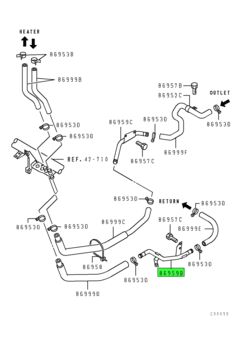 TUBE,HEATER PIPING 1