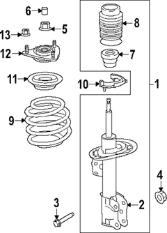 Coil Spring <br>Coil - Left, Right, Front