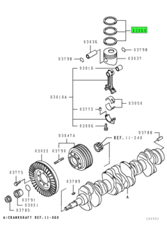 RING SET,PISTON 1