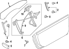 Window Motor Operating Convertible - Right, Front (Convertible)