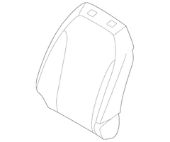 Seat Back Cushion Cover Covers Kit - Right, Front
