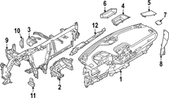 Instrument Panel Center Support Radio