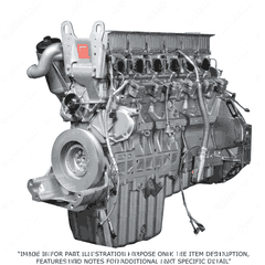 3/4 Engine MBE4000 12.8L EPA07 460975/980 Automatic