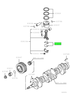 BEARING SET,CONNROD 1