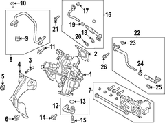 Turbocharger Wastegate Actuator Mounting - 1.5L