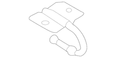 Frame Side Member Bracket Exhaust Pipe Mounting - Left, Rear