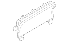 Instrument Panel Lens Fuel And Temperature Gauge Mask