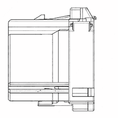 Receptacle Pin Housing / Slate Gray, 12-Pin, OM904